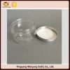Aluminium cap 20ml plastic PET cosmetic cream jar/container