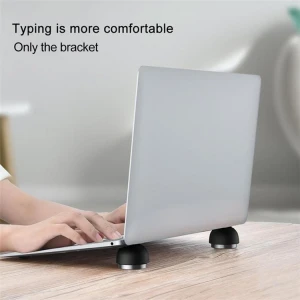Aluminum Laptop Stand Magnetic Portable Cooling Pads For MacBook Laptop Cool Ball Heat Dissipation Skidproof Pad Cooler Stand