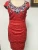 Import Amazon Hot Sale Women Beautiful Evening Dress Bodycon Rose Applique Dresses from China