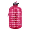 Amazon Leakproof 1 gallon 128oz water bottle with time marker &amp; straw