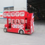 amusement kiddie ride fun electric ride on tourist 2 double deck London tourist bus for sale