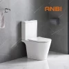 ANBI Hign End European Ceramic Rimless Wash Down CE Two Piece Water Closet WC Bathroom Toilet
