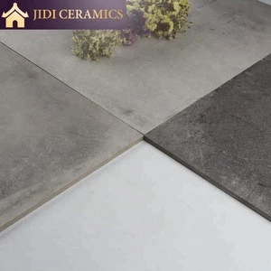 Antique Gres Dark Gray Glazed Cement Look Porcelain Rustic 600x600 Ceramic Wall and Floor Tile