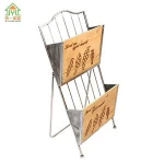 antique wood magazine rack
