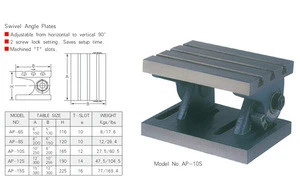 AP-15S swivel angle plates high-quality machine tools accessories
