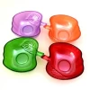Apple Shaped Glass Salad Bowl Set Color Sprayed Food Container