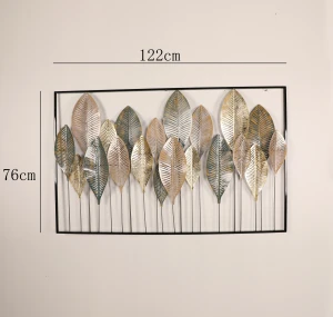Art Leaf  Metal Decoration Items 3D wall decor metal for Home Decoration