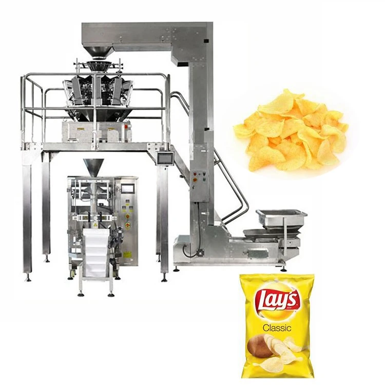 Automatic Vertical Sachet Snack Food Potato Chips Corn Banana Chips Packaging Machine