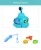 Import baby shower time water spray bath fishing toy with submarine from China