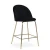 Import Bar furniture velvet  bar stool chair  with metal legs Comfortable and durable from China