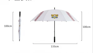 Baseball umbrella manual open golf umbrella white bring umbrellas with logo prints