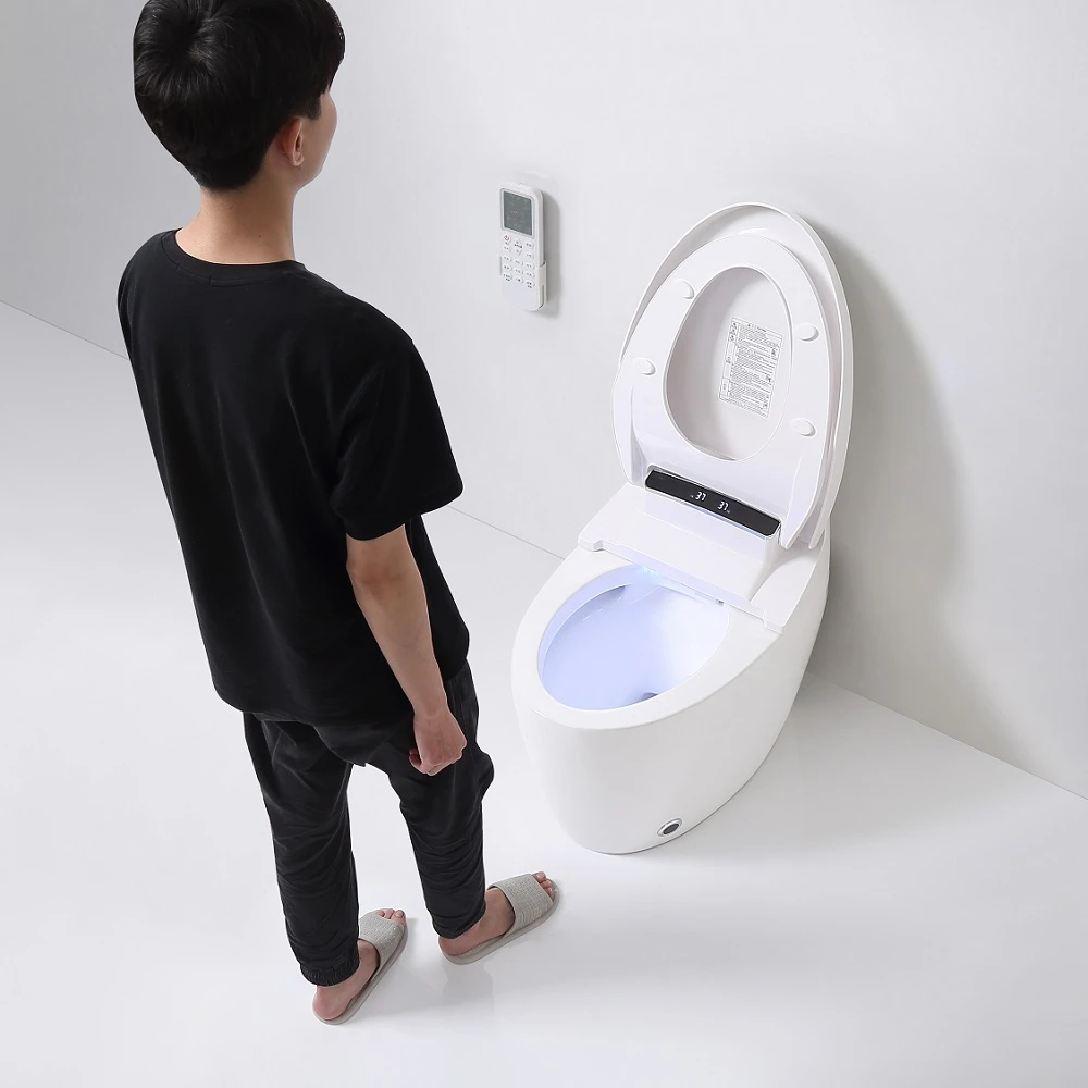 Bathroom Wc Piss Peeping Chinese Automatic Flushing Intelligent Smart Toilet