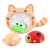 Import BBT003 Eco-Friendly Silicone cat shape baby bath fishing net playing bath toy for baby bathing and playing toys from China
