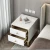 Import Bedroom furniture bedroom sets white wooden bedside cabinet modern nightstand bedside table with drawers from China