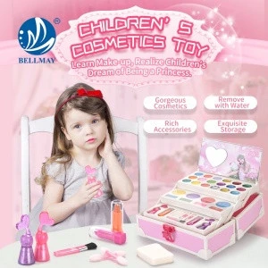 Bemay Toy New Design Fashion Kids Beauty Girls Pretend Makeup Set Cosmetic With Bag