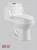Import Best cheap price P-Trap Dual Flush 3/6L 1piece wc toilet sanitary ware s trap toilet project toilet bowl from China