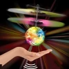 Best Quality New Products Colorful LED Light Mini Fun Kids Toy Christmas Crystal Ball Gift Flying Aircraft