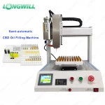 Best Reviewed Automatic CBD Oil Vape Cart Filler Heating up 120 Degree Thick Oil Vape Cartridge Filling Machine