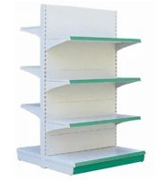 Best selling quality metal storage single double side supermarket rack shelf
