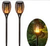 Bestselling on Amazon IP65 Waterproof Solar Path Torches Lights Dancing Flame Lighting 96 Led Flickering Torch Light