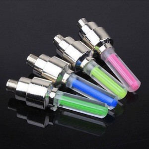 Bike Lamp LED Bicycle Wheel Light Tire Valve Caps Lights Cycling Spokes Lantern Bicycle Accessories Color Blue Green Pink Yellow