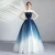 Import BL00154 2020 Dream star gradient Off shoulder dress Blue party annual show wedding dress wholesale from China