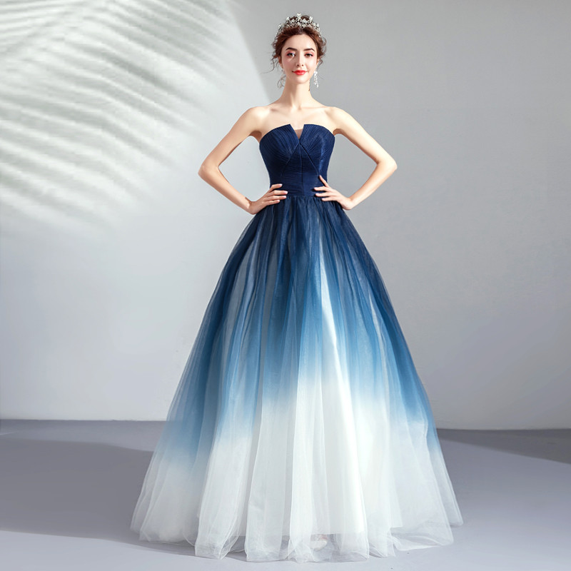gradient ball gown