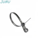 Black Color Mountable Head cable Ties mount head screw zip ties