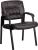Import Black Leather Guest/Reception executive Office Chair with Black Frame Finish For Waiting Room Conference Chair from China
