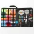 Import Black Sewing Accessories Kits Zip Round Fashion Home And Travel Sewing Tool Zip Case Genuine Leather Hot from China