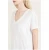 Import blank white v neck women t shirt blank from China