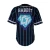 Import Blue Printed Baseball Jersey Mens Single-breasted Baseball Shirt Wholesale Custom from China
