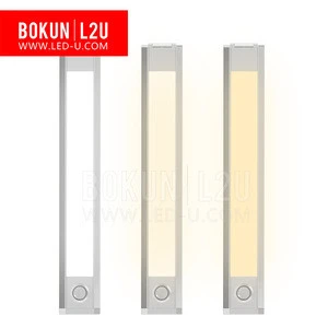 BOKUN l2U under Cabinet Light Motion Sensor Rechargecable  Usb Night Light Closet Lamp Wardrobe Light For Indoor