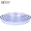 bpa free high borosilicate ellipse glass bakeware/ baking tray/ baking plate