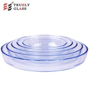 bpa free high borosilicate ellipse glass bakeware/ baking tray/ baking plate
