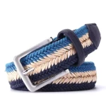 Braided Belt Contrast Color Men Belt