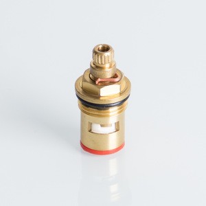 Brass ceramic disc cartridge for valve faucet