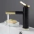 Import Brass rotatable black gold cold hot wash basin tap bathroom water tap from China