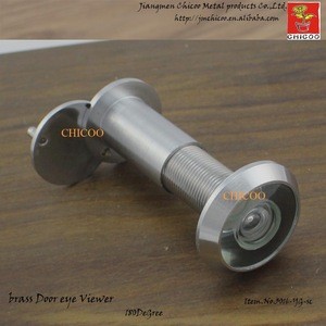 Brass Satin chrome 200 Degree door viewer Door Peephole Viewer wide angle with glass lens viewer