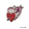 break heart shaped metal pet tag/pendant