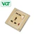 Import British Standard Home Modern 13 A Universal Usb Wall Socket Switches Acrylic Gold/furniture usb socket/electrical  accessories from China