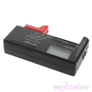 BT-168D Portable Digital Battery Tester Black Digital Battery Power Measuring Instrument The Function Battery Tester