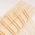 Bulk BBQ Top Grade Round Kabab Bamboo Skewer Sticks for Rotisserie