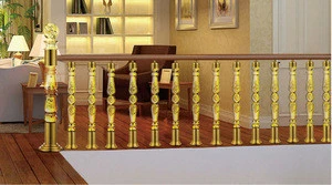 Buy luxury arcylic stair balustrade / crystal glass stair handrail /clear acrylic stair pilla for hotle office