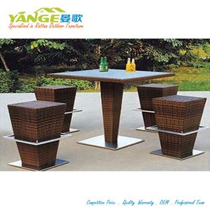 Buy modern bar setting direct China rattan outdoor furniture design
