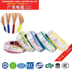 BVR copper wire price 2.5mm wires and cables electric