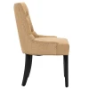 Cadeira de jantar modern luxury indoor home furniture upholstered high back wood dining  chair