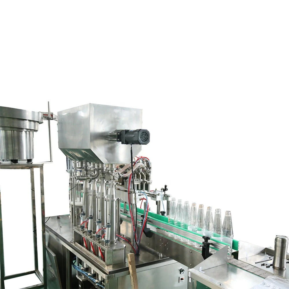 Canned Tomato Food Packaging Glass Bottle Filling Line with Labeling Machine
