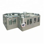 Carbonated Soft Drinks Production Line Glass Bottle Gas Water Filling Machine 10000BPH