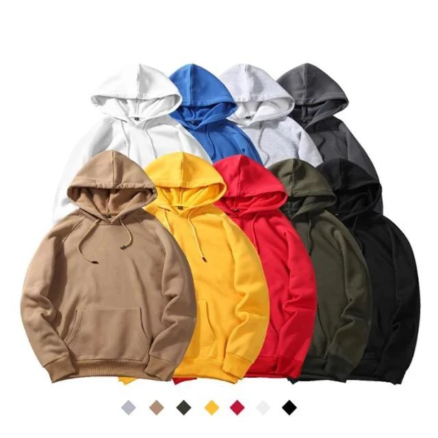 Casual plain men fashion hoodies